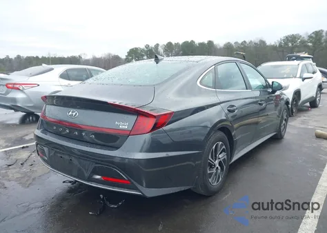 2022 Hyundai Sonata Hybrid Blue from USA, damaged, VIN KMHL24JJ7NA048159